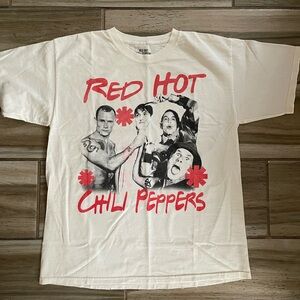 Red Hot Chili Peppers Graphic T-Shirt - cream color